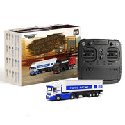 Newest Turbo Racing C50 1:76 Full Proportional 4WD RC Semi - truck Tractor Trailer & P81 2.4Ghz 10Ch Control For Kids/ Adults Gift - Lacatang Shop