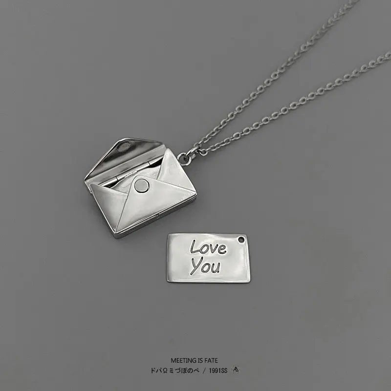 Niche Style Pdstyle Titanium Steel Girls' Practical Necklace - Lacatang Shop