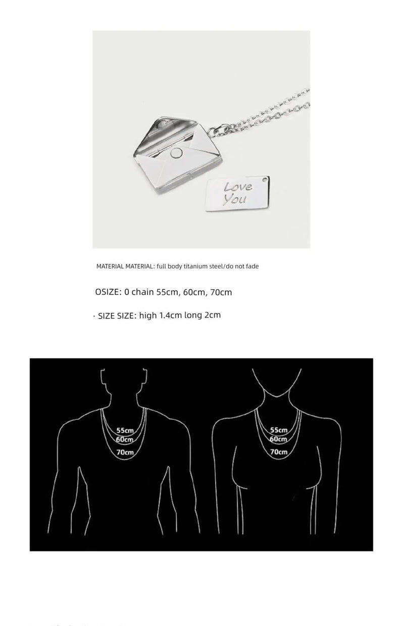 Niche Style Pdstyle Titanium Steel Girls' Practical Necklace - Lacatang Shop