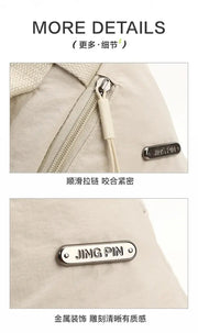 Nylon Zipper 2024 Hot Selling Waist Packs Solid Color Versatile Casual Chest Bag Soft Neutral Style Designer Crossbody Bag - Lacatang Shop