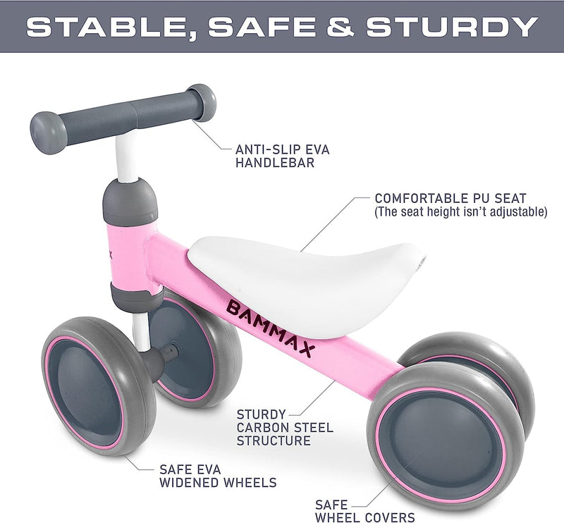 Official Tykebike® Toddler & Baby Bike | Toddler & Baby Balance Bike Ride on Toy | Easy Glide Wheels & Safer Toddler Bike Steering | Indoor/Outdoor Baby & Toddler Ride on Toy - Lacatang Shop