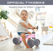 Official Tykebike® Toddler Ride on Toy | Baby & Toddler Balance Bike | Easy Glide Wheels & Safer Toddler Bicycle Steering | Indoor/Outdoor Alternative to Baby Walkers for Boys & Girls | Teal - Lacatang Shop