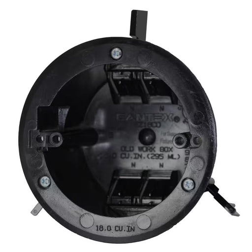Old Work 18 Cu. In. Round Ceiling Electrical Box with EZ Mount