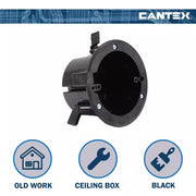 Old Work 18 Cu. In. Round Ceiling Electrical Box with EZ Mount - Lacatang Shop