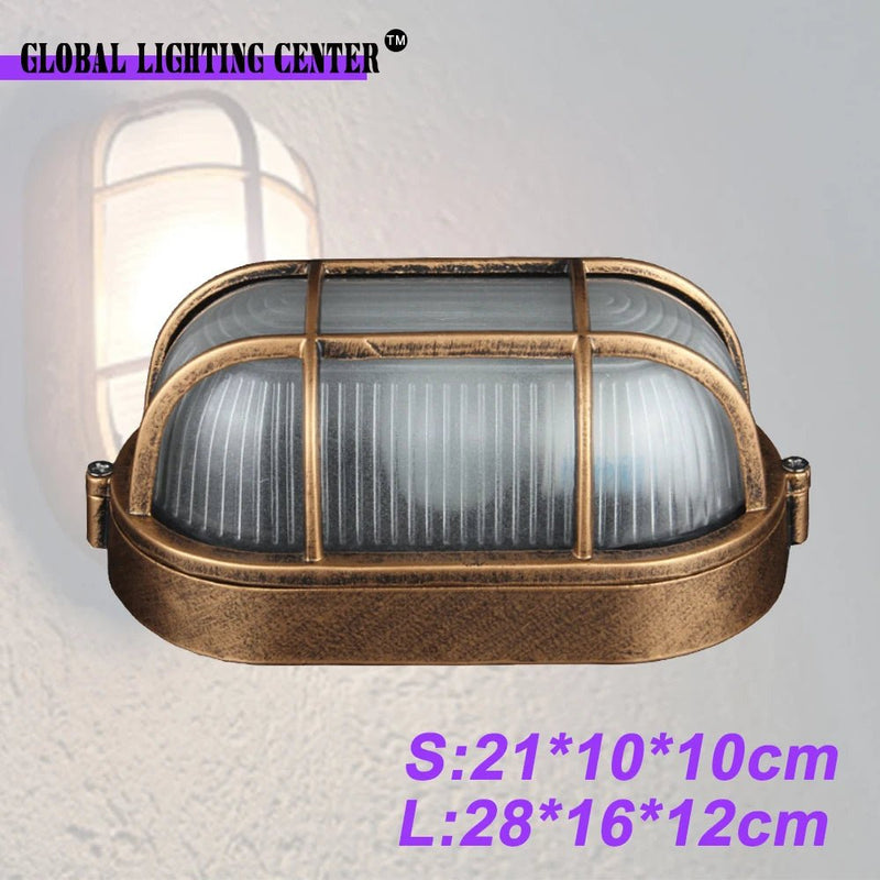 Outdoor Light E27 Retro Wall Light Garden Home Decor Waterproof AC85 - 265V Ceiling Lamp Outdoor Wall & Porch Lighting Vintage - Lacatang Shop