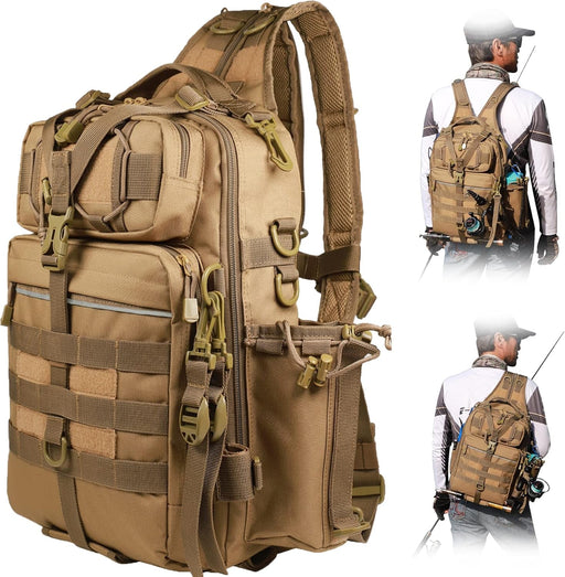 Outdoor Tackle Bag - Large Water - Resistant Fishing Backpack - Lacatang Shop