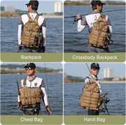 Outdoor Tackle Bag - Large Water - Resistant Fishing Backpack - Lacatang Shop