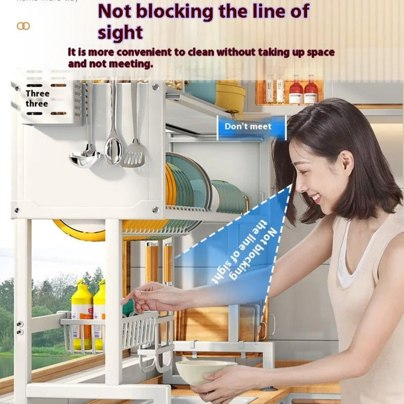 Over The Sink Multi - Organizer Dish Rack - Lacatang Shop