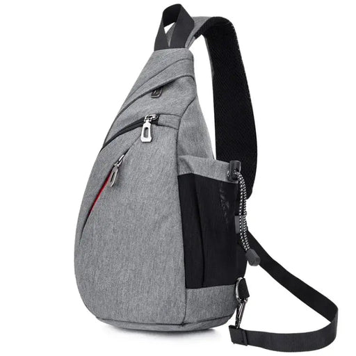 Oxford Cloth Chest Bag Men's Fashionable Crossbody Bag Outdoor Multifunctional Lightweight Casual Small Backpack - Lacatang Shop