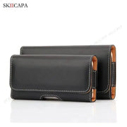 Oxford Cloth Leather Waist Bag Pouch with Belt Clip for Samsung S24 Ultra Plus and Galaxy A Series Phones - Lacatang Shop