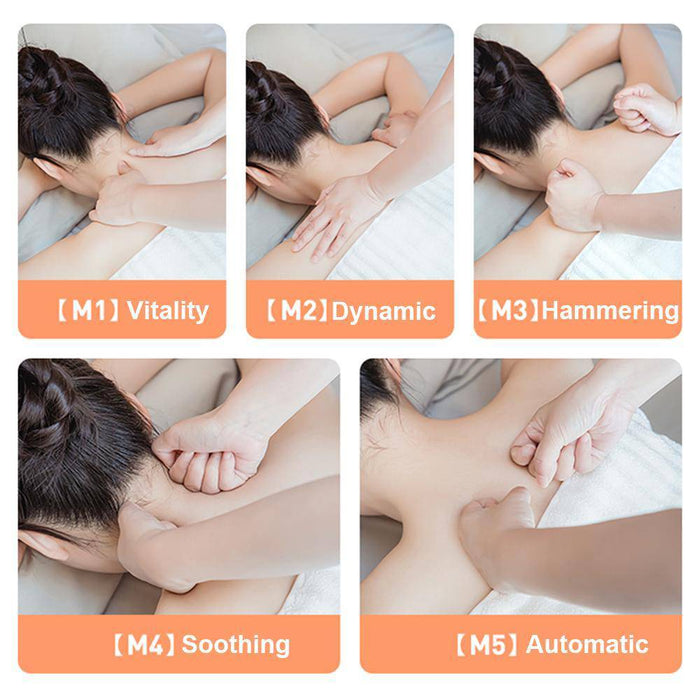 PGG Folding Portable Neck Massager 5 Modes Massage Pulse Infrared - Lacatang Shop