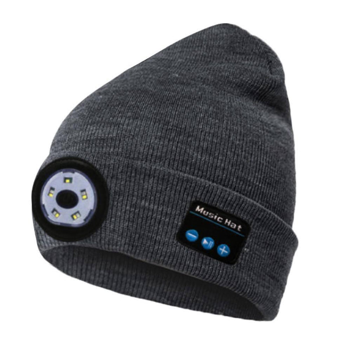 Wireless Bluetooth LED Hat with Music Speakers Light Winter Gift - Lacatang Shop