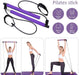 Adjustable Pilates Bar Kit Resistance Band Exercise Stick Toning Gym - Lacatang Shop