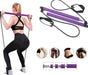 Adjustable Pilates Bar Kit Resistance Band Exercise Stick Toning Gym - Lacatang Shop