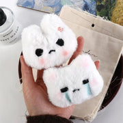 Plush Stuffed Rabbit Plush Keychain Blush Angry Rabbit Crying Bunny Blush Angry Rabbit Plush Pendant Ins Korean Style - Lacatang Shop