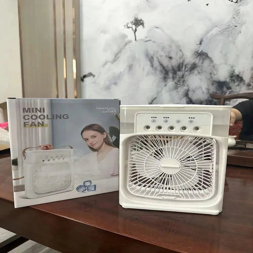 Portable 3 In 1 Fan AIr Conditioner Household Small Air Cooler LED - Lacatang Shop