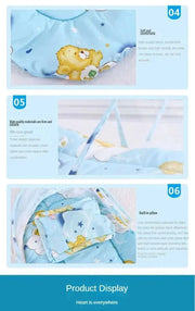 Portable Bionic Travel Crib: Compact and Pressure - Resistant Folding Bed for Newborns - Lacatang Shop
