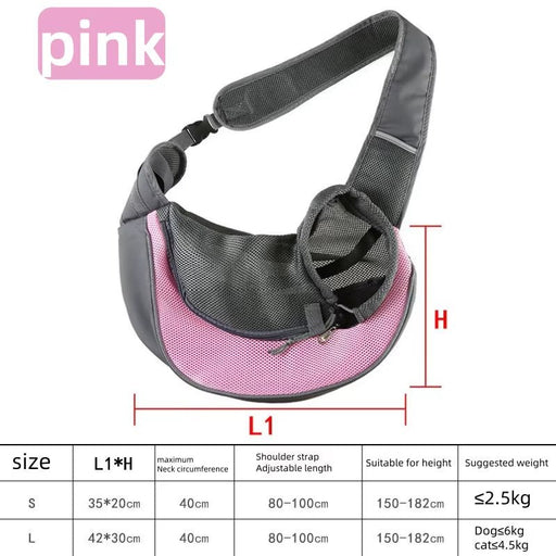 Portable Mesh Pet Backpack for Comfortable Travel with Pets