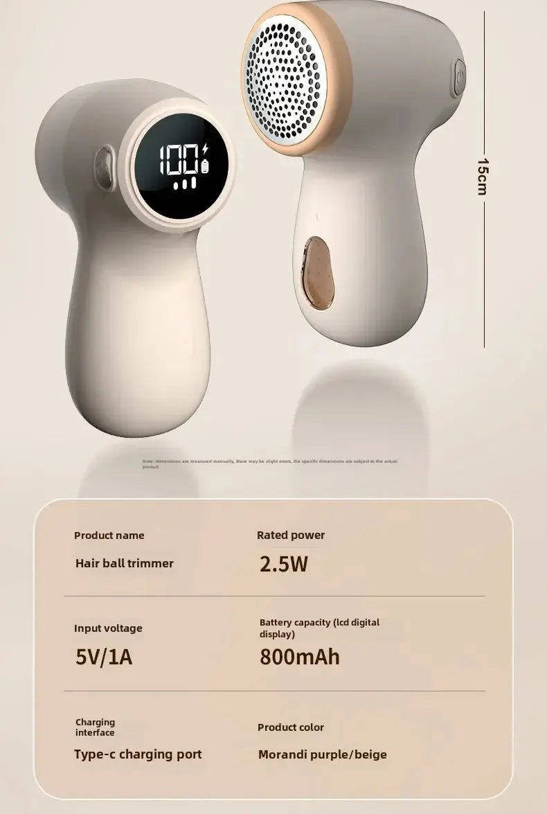 Portable Rechargeable Fabric Shaver New Lint Remover for Clothes Sweaters and Sofas Quickly Removes Lint & Pills Home Essential - Lacatang Shop