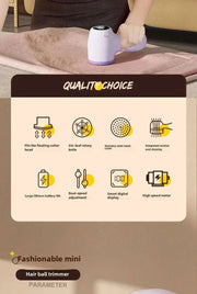 Portable Rechargeable Fabric Shaver New Lint Remover for Clothes Sweaters and Sofas Quickly Removes Lint & Pills Home Essential - Lacatang Shop