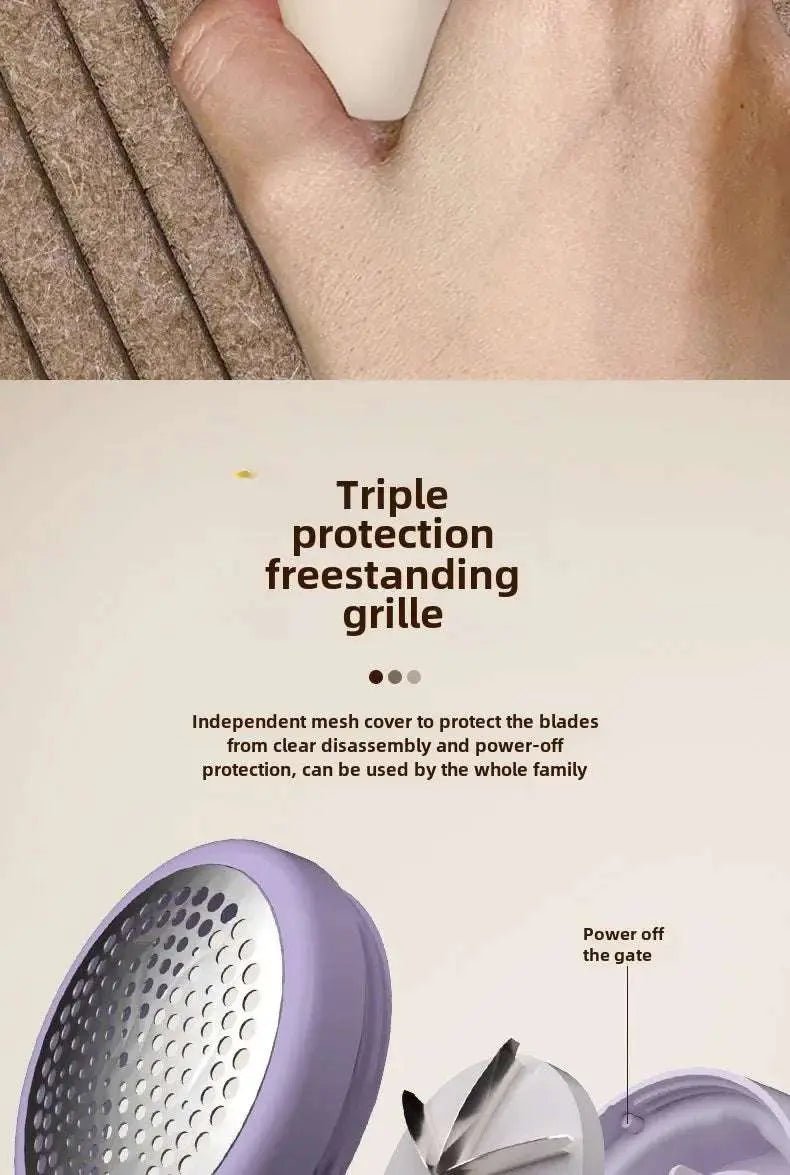 Portable Rechargeable Fabric Shaver New Lint Remover for Clothes Sweaters and Sofas Quickly Removes Lint & Pills Home Essential - Lacatang Shop