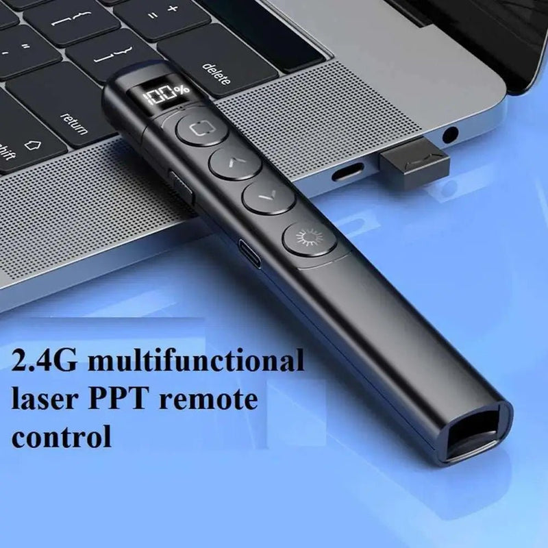 PPt Remote Control Pen With Digital Display S5 /s7/s9 Multifunctional Teaching Wireless Flipper Pointer Pen With Charging Cable - Lacatang Shop