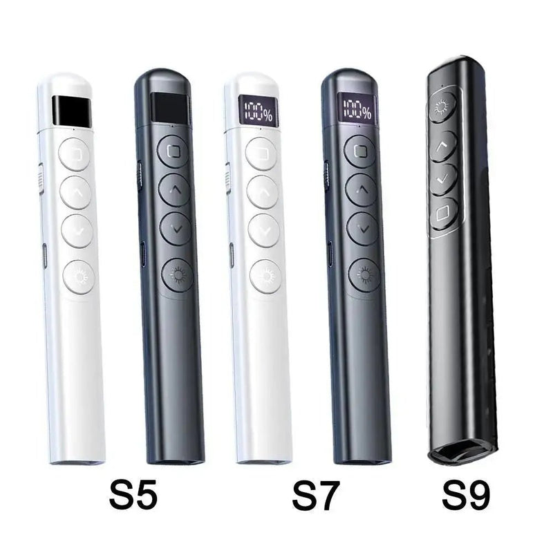 PPt Remote Control Pen With Digital Display S5 /s7/s9 Multifunctional Teaching Wireless Flipper Pointer Pen With Charging Cable - Lacatang Shop