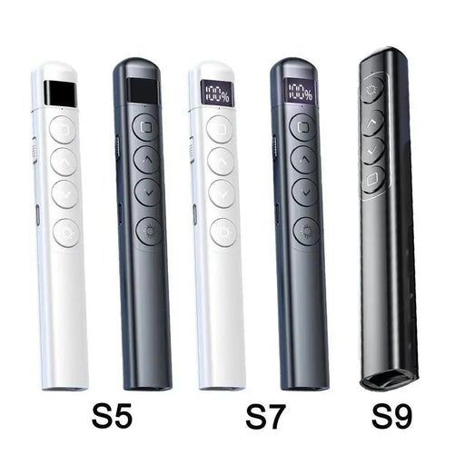 PPt Remote Control Pen With Digital Display S5 /s7/s9 Multifunctional Teaching Wireless Flipper Pointer Pen With Charging Cable - Lacatang Shop