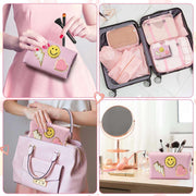 Preppy Patch Small Toiletry Bag - Pink - Lacatang Shop