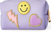 Preppy Patch Small Toiletry Bag - Pink - Lacatang Shop