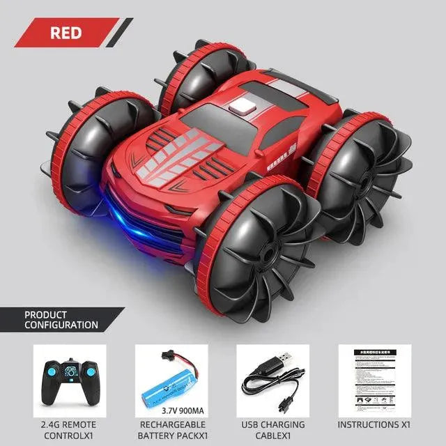 2.4GHz Dual Control Waterproof 4WD All Terrain RC Stunt Car - Lacatang Shop