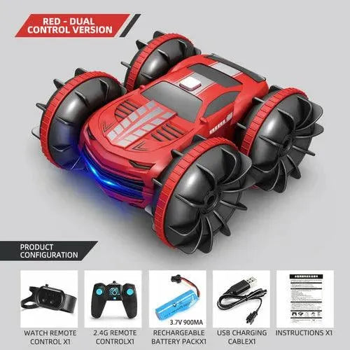 2.4GHz Dual Control Waterproof 4WD All Terrain RC Stunt Car - Lacatang Shop