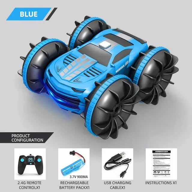 2.4GHz Dual Control Waterproof 4WD All Terrain RC Stunt Car - Lacatang Shop