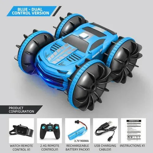 2.4GHz Dual Control Waterproof 4WD All Terrain RC Stunt Car - Lacatang Shop