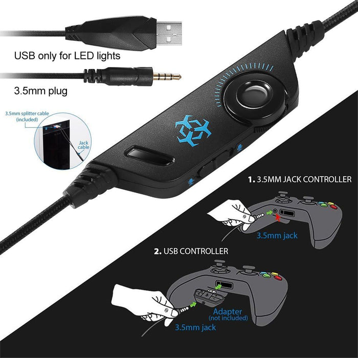 Dragon Stereo LED Gaming Headset with Microphone - Lacatang Shop