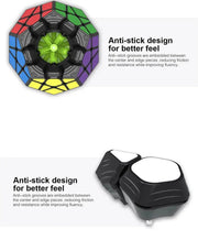 QIYI Stickerless Megaminx Speed Cube - 12 - Sided Educational Puzzle Toy for Kids - Lacatang Shop