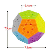 QIYI Stickerless Megaminx Speed Cube - 12 - Sided Educational Puzzle Toy for Kids - Lacatang Shop
