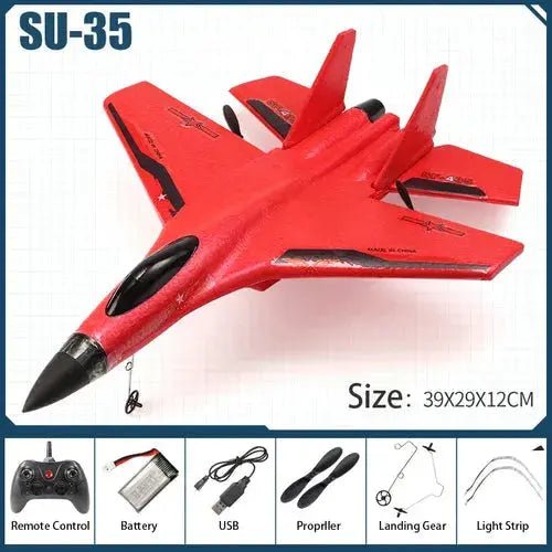 RC Aircraft SU - 35 Plane 2.4G Radio Glider Remote Control Fighter Plane - Lacatang Shop