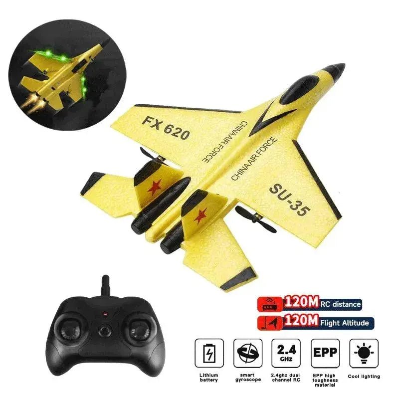 RC Foam Aircraft SU - 35 Plane 2.4G Radio Control Glider Remote Control - Lacatang Shop