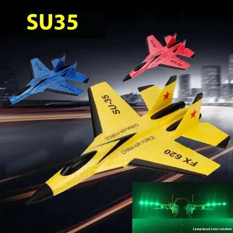Rc Foam Aircraft Su - 35 Plane 2.4g Radio Control Glider Remote Control - Lacatang Shop