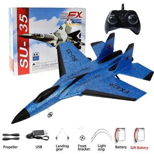 Rc Foam Aircraft Su - 35 Plane 2.4g Radio Control Glider Remote Control - Lacatang Shop