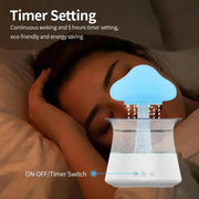 Relax Cloud Rain Diffuser: Ultrasonic Aromatherapy Humidifier with Colorful Lamp - Lacatang Shop