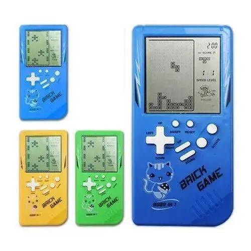 Retro Childhood Tetris Handheld Game Player - Yellow