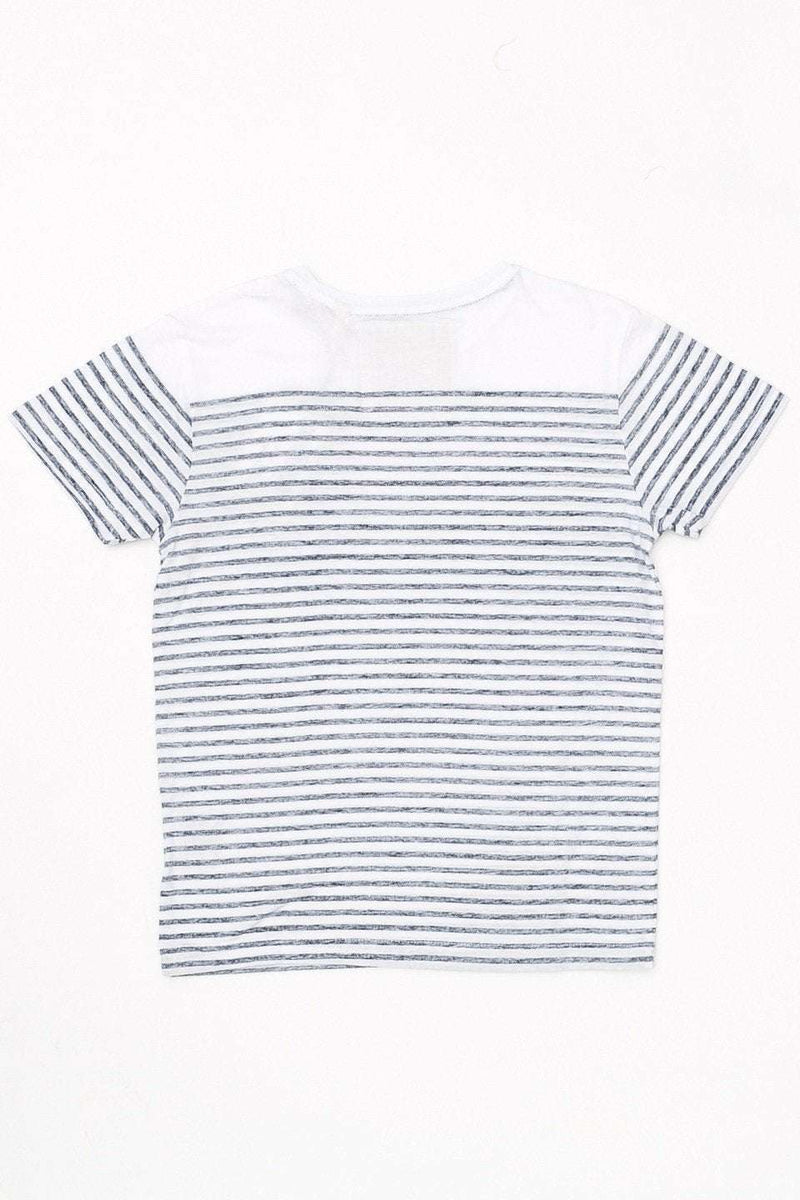 Richie Boys' Striped Pocket Tee - Lacatang Shop