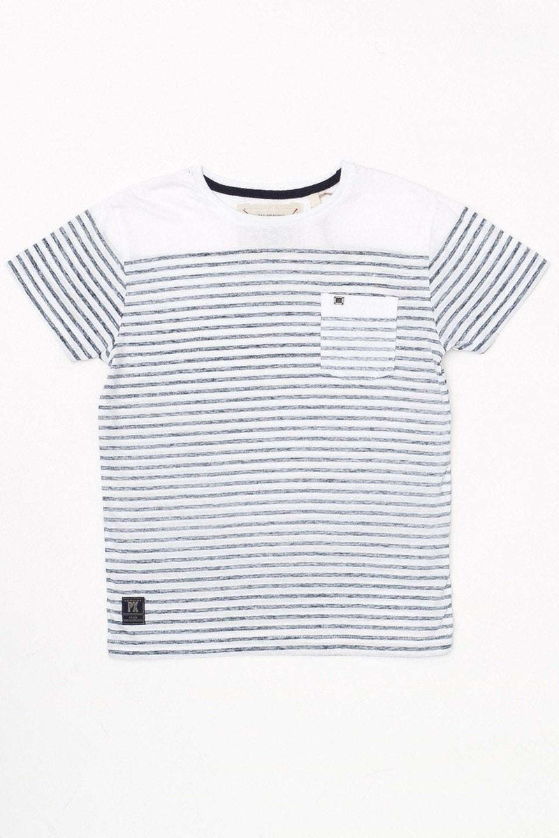 Richie Boys' Striped Pocket Tee - Stylish & Comfortable