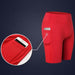 All Seasons Yoga Shorts Stretchable With Phone Pocket - Lacatang Shop