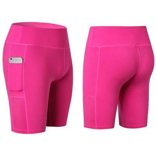 All Seasons Yoga Shorts Stretchable With Phone Pocket - Lacatang Shop