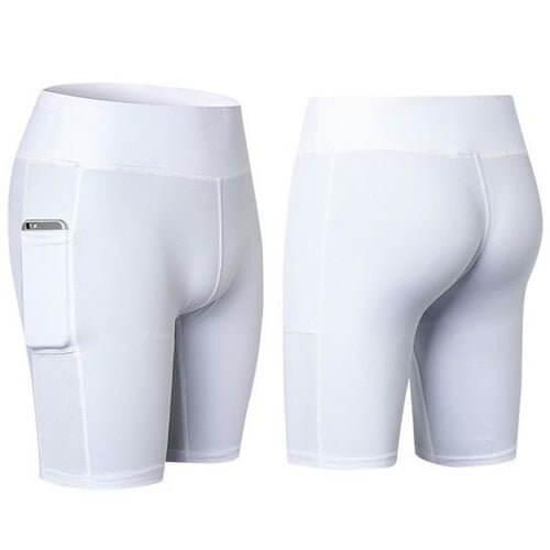 All Seasons Yoga Shorts Stretchable With Phone Pocket - Lacatang Shop