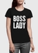 Boss Lady Half Sleeves Women T-shirt - Lacatang Shop