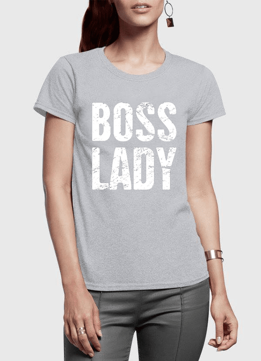 Boss Lady Half Sleeves Women T-shirt - Lacatang Shop